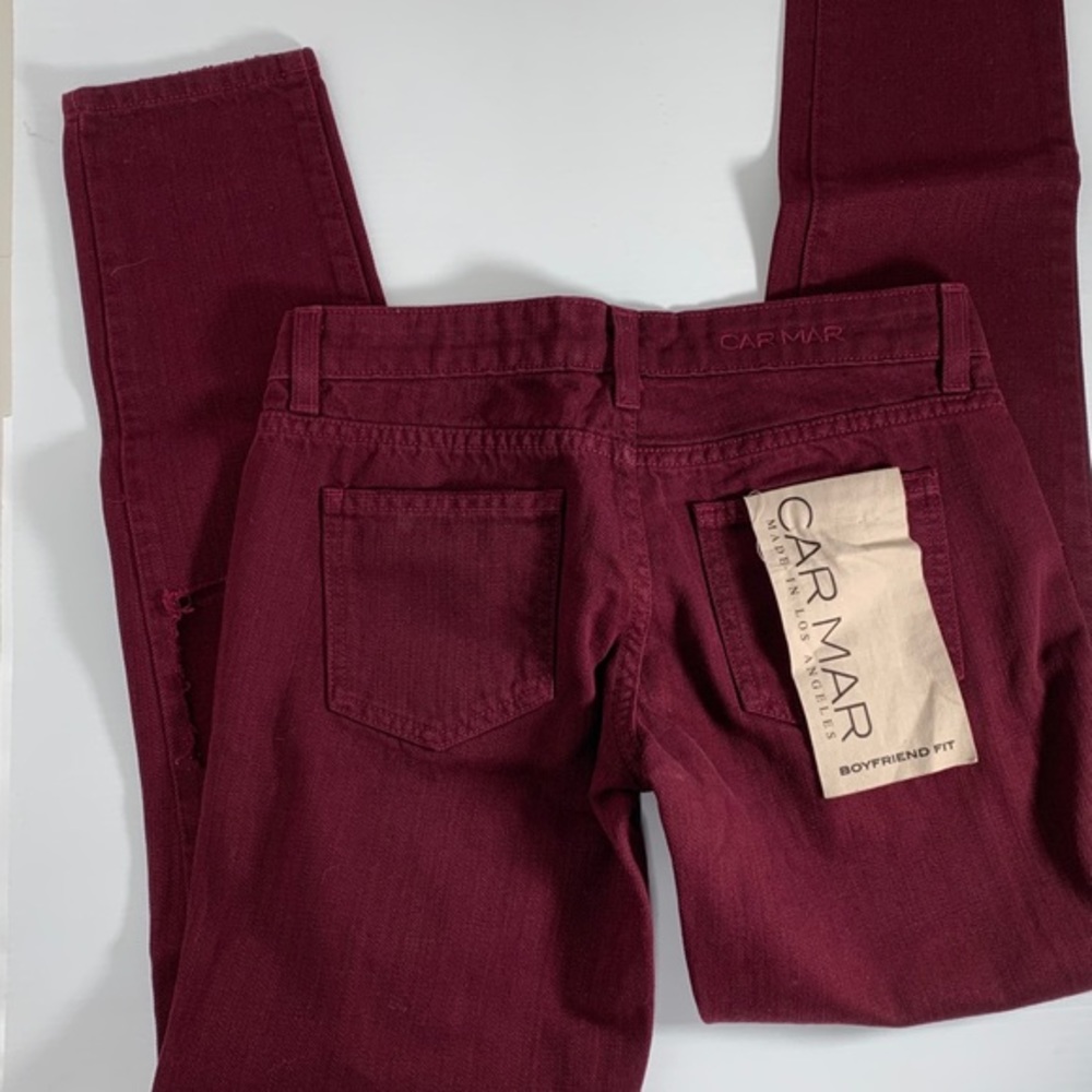 LF Carmar Jeans Berry BoyFriend Fit Total Destruct